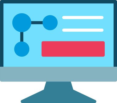 Kabartma Bilimi Düz Vektör Simgesi Tasarımı