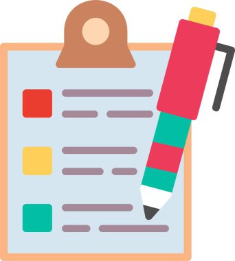 Düz Vektör Simgesi Tasarımı Testi