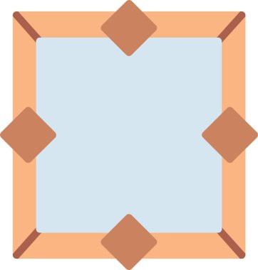 Çerçeve Düz Vektör Simgesi Tasarımı