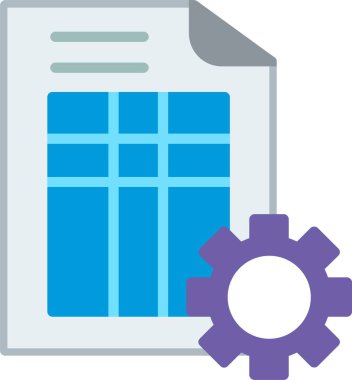 Yönetim Düz Vektör Simgesi Tasarımı