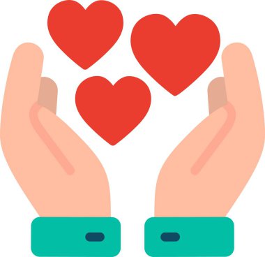 Dayanışma Düz Vektör Simgesi Tasarımı