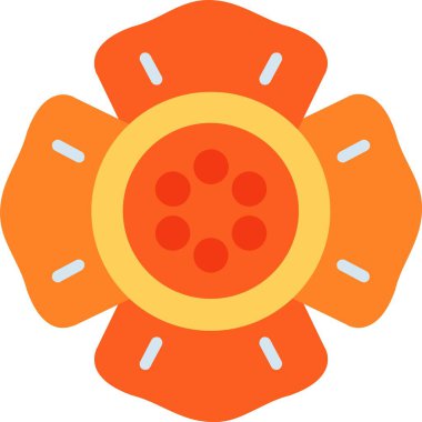 Raflessia Düz Vektör Simgesi Tasarımı