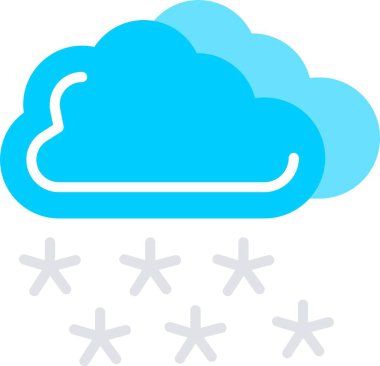 Kış Düz Vektör Simgesi Tasarımı