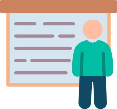 Tahta Düz Vektör Simgesi Tasarımı