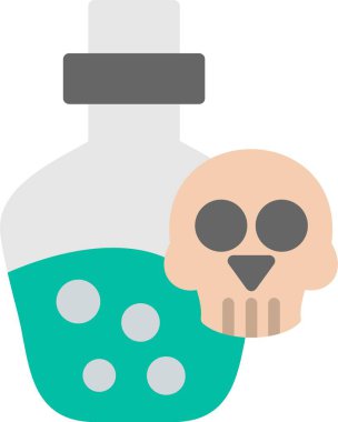 Şişe Düz Vektör Simgesi Tasarımı