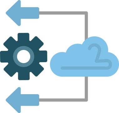 Elastik Düz Vektör Simgesi Tasarımı