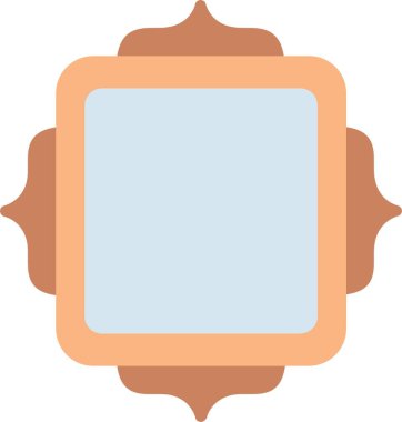 Çerçeve Düz Vektör Simgesi Tasarımı