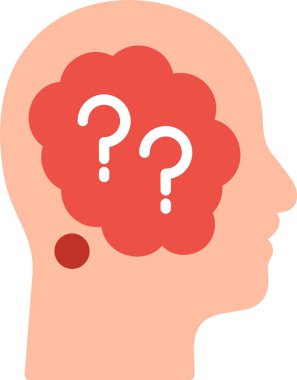 Alzheimer Düz Vektör Simgesi Tasarımı