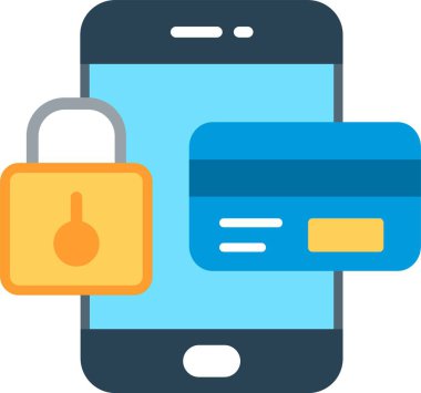 koruma yassı vektör simgesi tasarımı