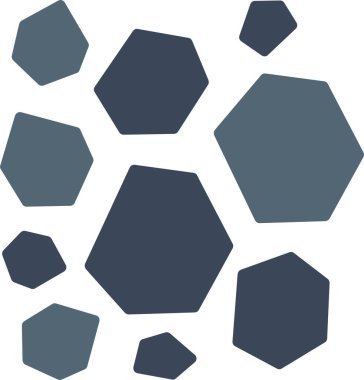 Taşlar Düz Vektör Simgesi Tasarımı