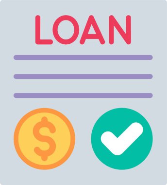 kredi yassı vektör tasarımı