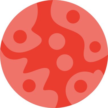 Mars Düz Vektör Simgesi Tasarımı