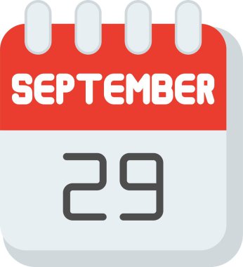 29 Eylül Düz Vektör Simgesi Tasarımı