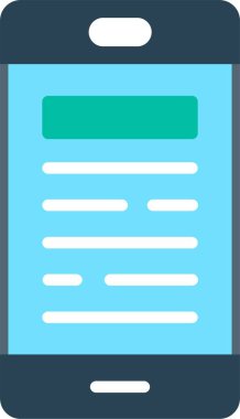 Telefon Çağrısı Düz Vektör Simgesi Tasarımı