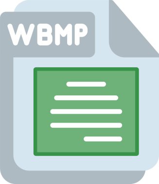 WBMP Flat Vector Icon Design clipart