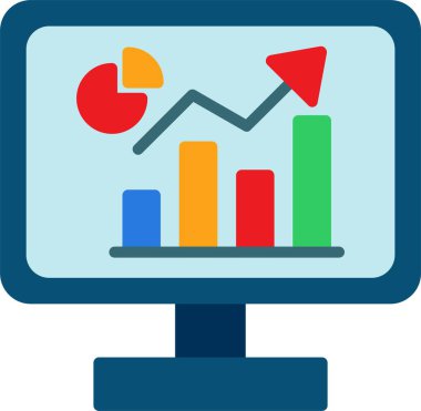 İş Analisti Düz Vektör Simgesi Tasarımı