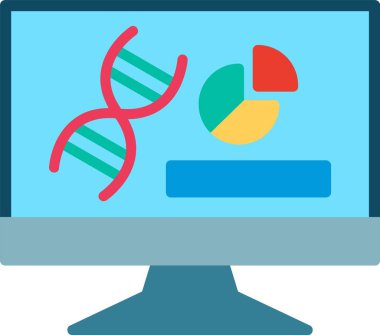 Veri Analizi Düz Vektör Simgesi Tasarımı