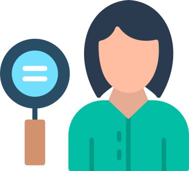 İşe Alma Düz Vektör Simgesi Tasarımı