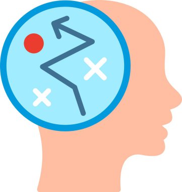 Strateji Düz Vektör Simgesi Tasarımı