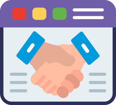 Web Düz Vektör Simgesi Tasarımı