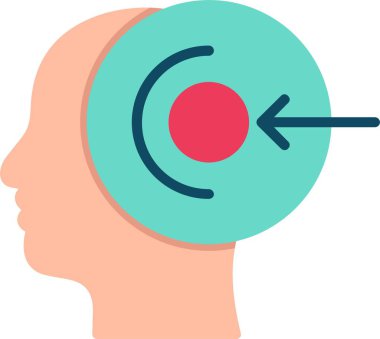 Algı Düz Vektör Simgesi Tasarımı