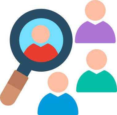 Aday Seçimi Düz Vektör Simgesi Tasarımı