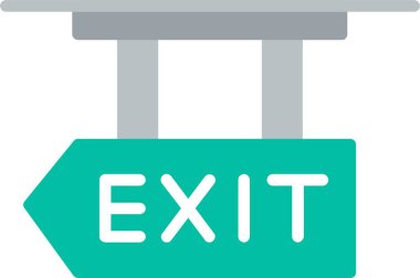 Düz Vektör Simgesi Tasarımı Çık