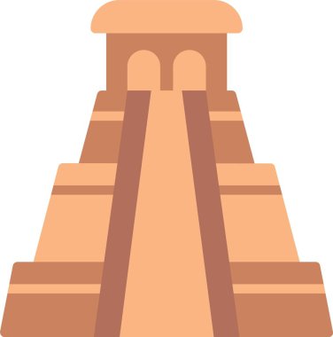 Sihirbaz Düz Vektör Simgesi Tasarımı Piramidi