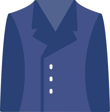 Kostüm Düz Vektör Simgesi Tasarımı