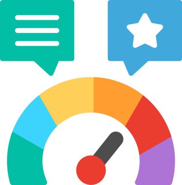 Geri besleme Düz Vektör Simgesi Tasarımı