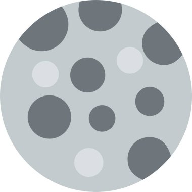 Dolunay Düz Vektör Simgesi Tasarımı