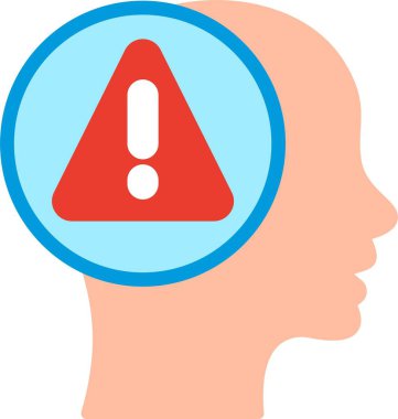 Zihinsel Sağlık Düz Vektör Simgesi Tasarımı