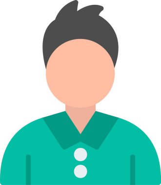 Kullanıcı Düz Vektör Simgesi Tasarımı