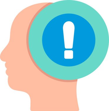 Ünlem Düz Vektör Simgesi Tasarımı