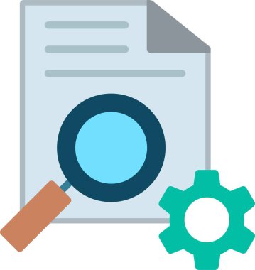 Araştırma Düz Vektör Simgesi Tasarımı