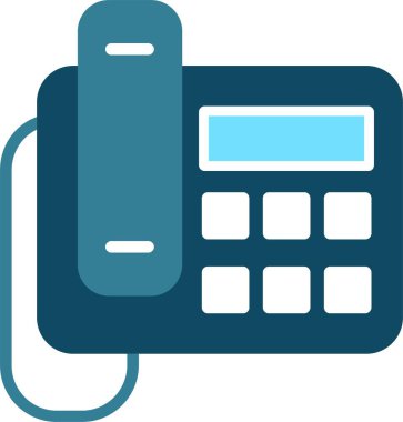 Telefon Düz Vektör Simgesi Tasarımı