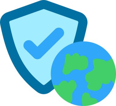 Sigorta Düz Vektör Simgesi Tasarımı