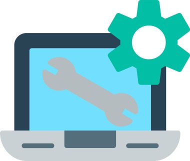 Düz Vektör Simgesi Tasarımı Onarılıyor