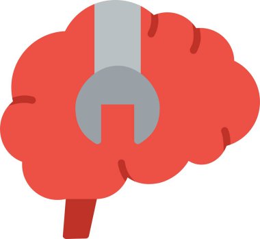 Stimülasyon Düz Vektör Simgesi Tasarımı