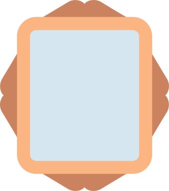 Çerçeve Düz Vektör Simgesi Tasarımı