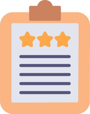 Kontrol Listesi Düz Vektör Simgesi Tasarımı