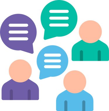 Düz Vektör Simgesi Tasarımı Buluşması