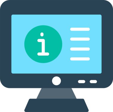 Bilgisayar Düz Vektör Simgesi Tasarımı
