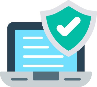 Güvenlik Düz Vektör Simgesi Tasarımı