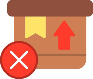 Düz Vektör Simgesi Tasarımı İptal Et