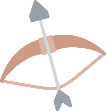 Ninja Yayı Düz Vektör Simgesi Tasarımı