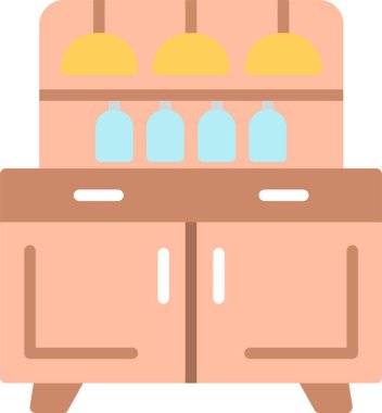 PUB Düz Vektör Simgesi Tasarımı