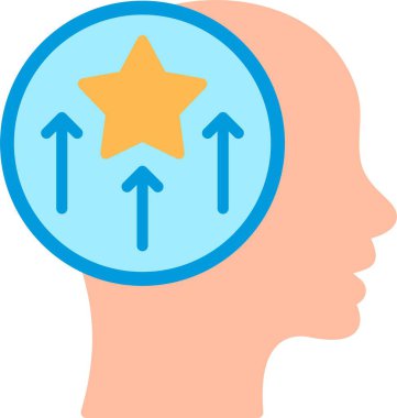 Yetenek Geliştirme Düz Vektör Simgesi Tasarımı