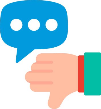 Başparmaklar Düz Vektör Simgesi Tasarımı