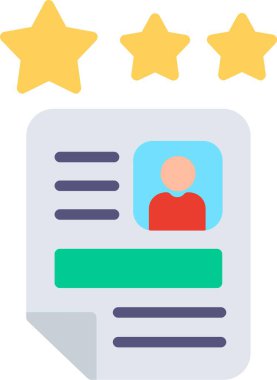 Ofis Nitelendirilmemiş Düz Vektör Simgesi Tasarımı